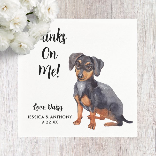 Dog Wedding Cocktail Napkins (Creator Uploaded)