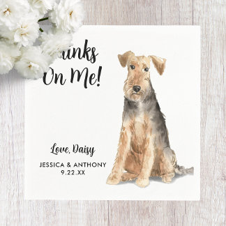 Dog Wedding Cocktail Napkins