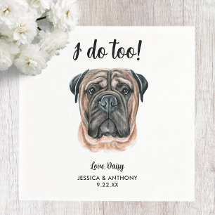 Dog Wedding Cocktail Napkins