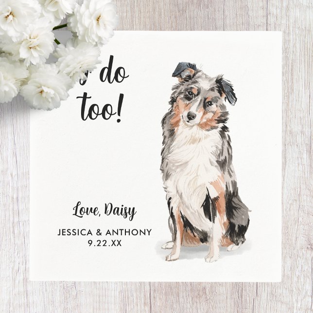  Dog Wedding Cocktail Napkins (Creator Uploaded)