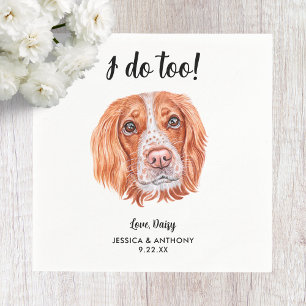 Dog Wedding Cocktail Napkins