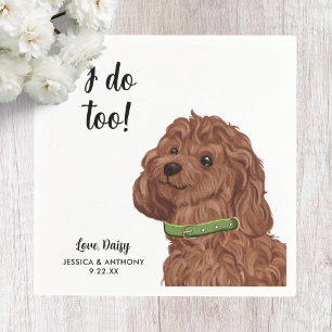 Dog Wedding Cocktail Napkins