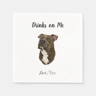 Dog Wedding Cocktail Napkins