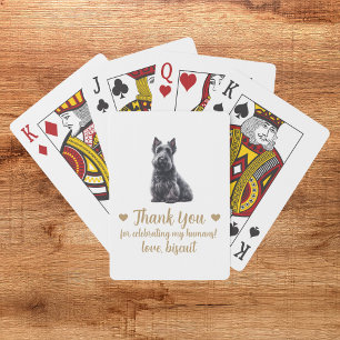 Dog Wedding Favour Playing Cards