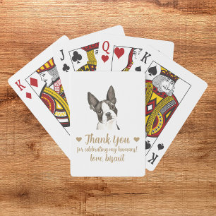 Dog Wedding Favour Playing Cards