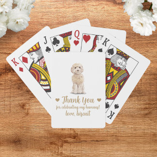 Dog Wedding Favour Playing Cards