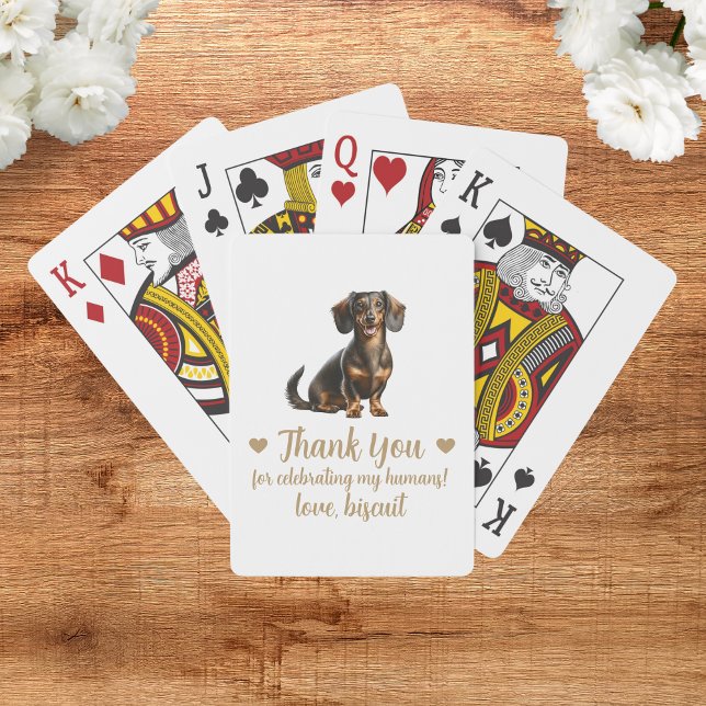 Dog Wedding Favour Playing Cards (Creator Uploaded)