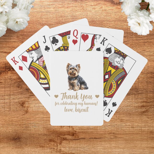 Dog Wedding Favour Playing Cards (Creator Uploaded)
