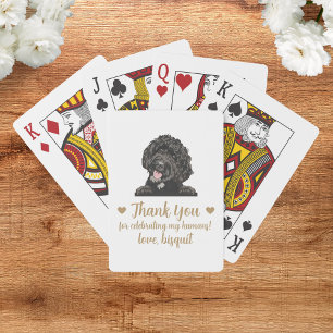 Dog Wedding Favour Playing Cards