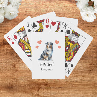 Dog Wedding Favour Playing Cards
