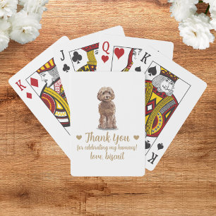 Dog Wedding Favour Playing Cards