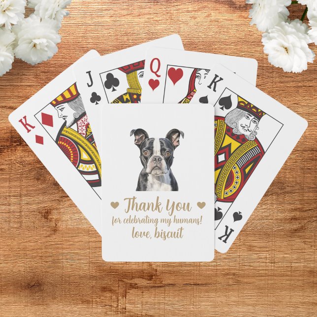Dog Wedding Favour Playing Cards (Creator Uploaded)