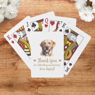 Dog Wedding Favour Playing Cards