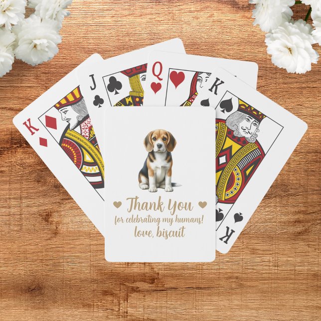 Dog Wedding Favour Playing Cards (Creator Uploaded)