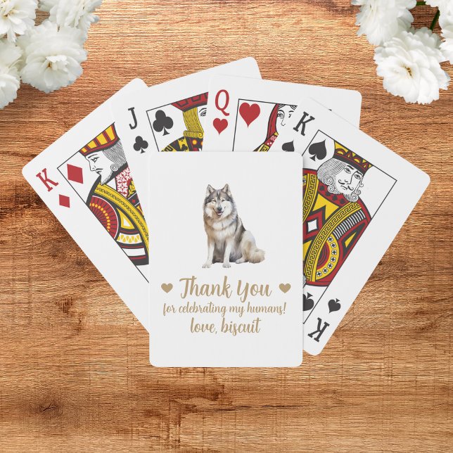 Dog Wedding Favour Playing Cards (Creator Uploaded)