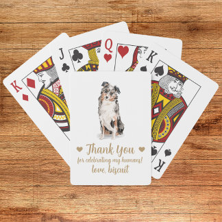Dog Wedding Favour Playing Cards