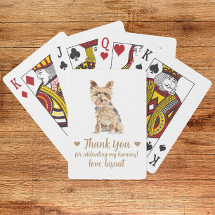 Dog Wedding Favour Playing Cards