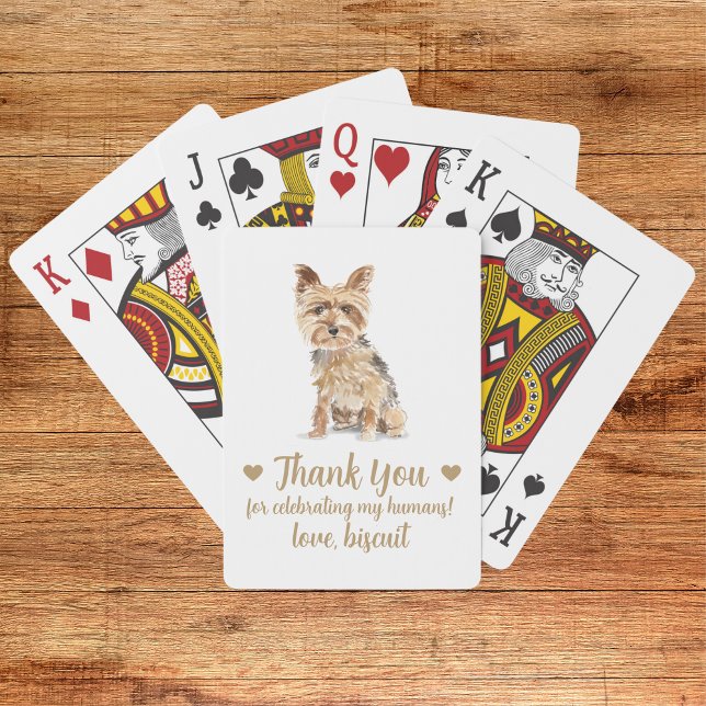 Dog Wedding Favour Playing Cards (Creator Uploaded)