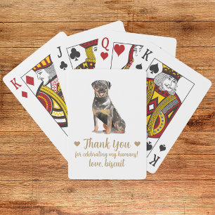 Dog Wedding Favour Playing Cards