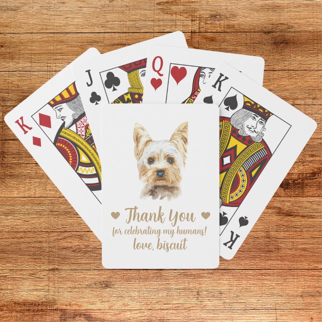 Dog Wedding Favour Playing Cards (Creator Uploaded)