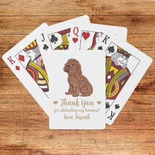 Dog Wedding Favour Playing Cards