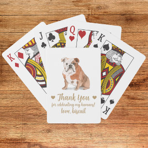 Dog Wedding Favour Playing Cards