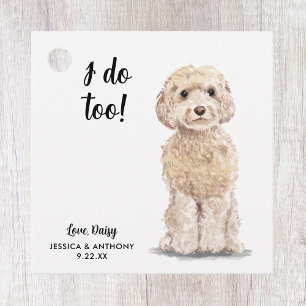 Dog Wedding Favour Tags