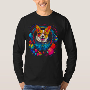 Dog Welsh Corgi Astronaut T-Shirt