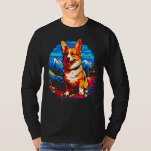 Dog Welsh Corgi Hiking T-Shirt