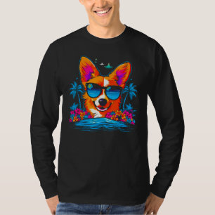 Dog Welsh Corgi Summer Vibe T-Shirt