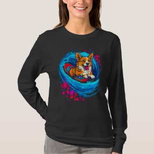 Dog Welsh Corgi Surfer T-Shirt