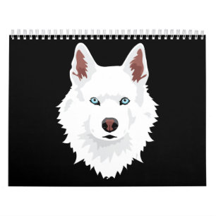 Dog   White Siberian Husky Canine White Snow Dog Calendar
