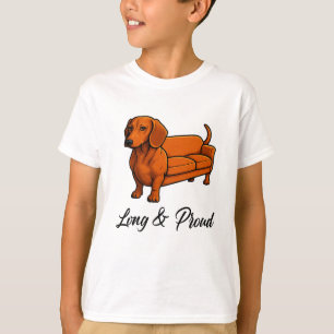 Dog Wiener Couch Long And Proud T-Shirt