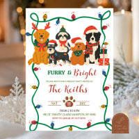 Dog Winter Holiday Party Invitation