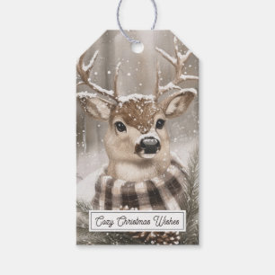 Dog Winter Snow Christmas Gift Tags
