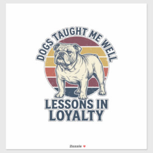 Dog Wisdom Shirt Vintage Bulldog Lesson Graphic_1