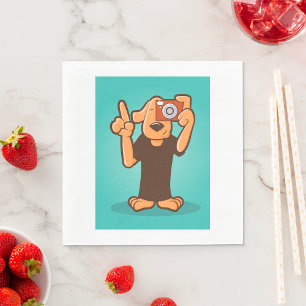 Dog With A Camera Napkin