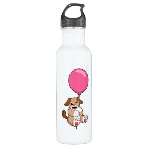 Dog with Balloon 710 Ml Water Bottle