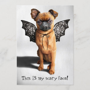 Dog With Bat Wings Invitation