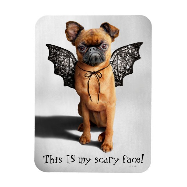 Dog With Bat Wings Magnet (Vertical)