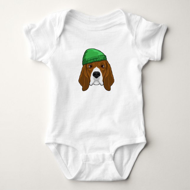 Dog with Beanie Baby Bodysuit (Front)