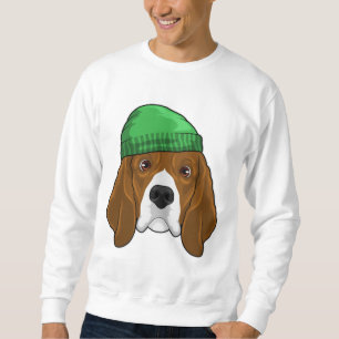 Dog with Beanie Sweatshirt
