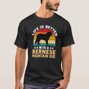 Dog     with Bernese Mountain Dog  2 T-Shirt