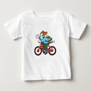 Dog with Bicycle Baby T-Shirt
