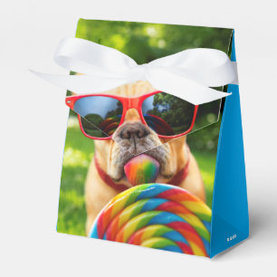 Dog With Big Lollipop Favour Box