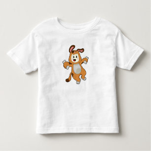 Dog with Bone as Rabbit Toddler T-Shirt