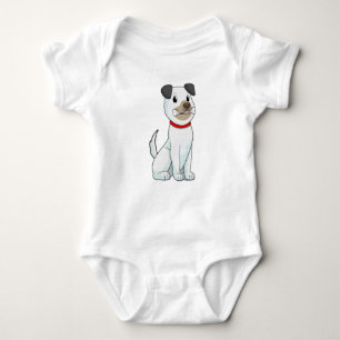Dog with Bone Baby Bodysuit