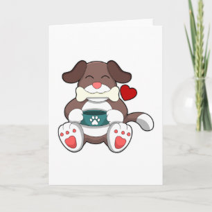 Dog with Bone Card