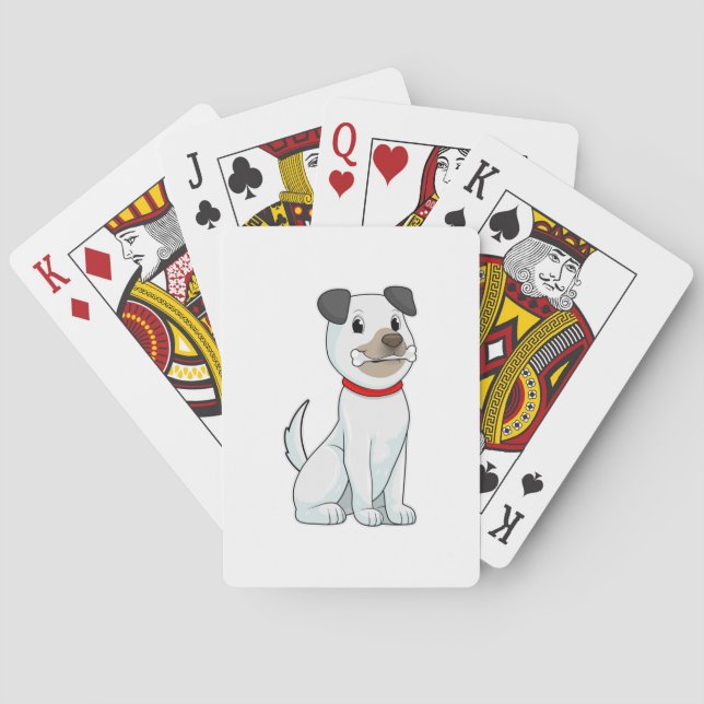 Dog with Bone Playing Cards (Back)
