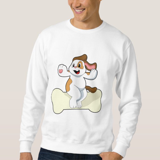 Dog with Bone Sweatshirt (Front)